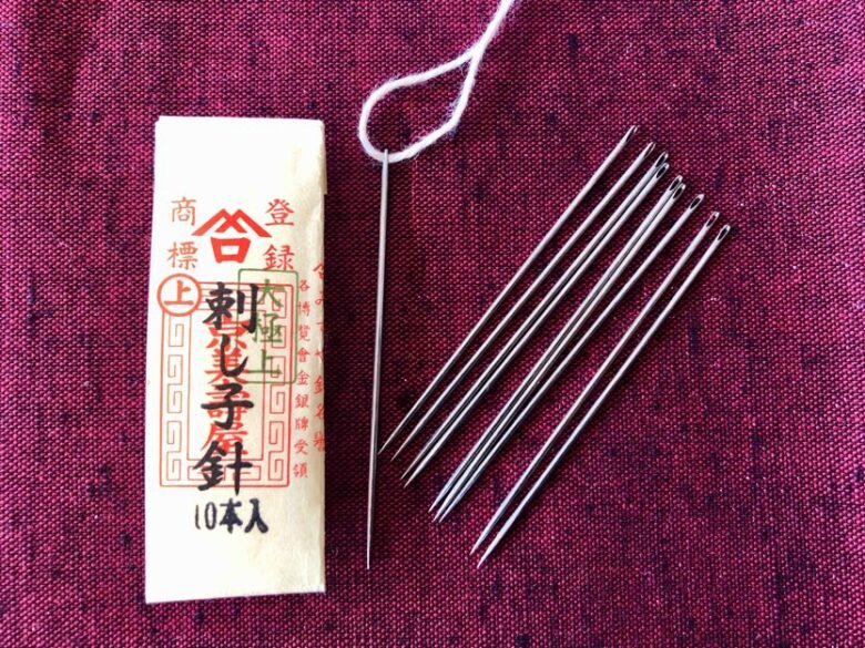 明らかに違う 縫いやすさ！京都「みすや忠兵衛 刺し子針」の特徴5点 | mocharina＊布あそび