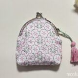 🌸【刺し子】花紋様のがま口作り方｜セリアのキットで簡単アレンジ