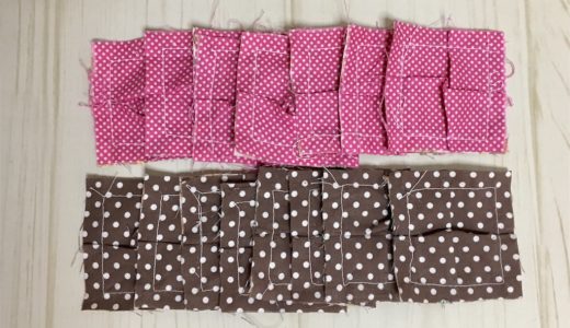 🎀【パッチワーク】ココア色のパフキルト①｜パーツの作り方